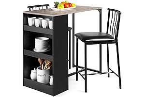 Best Choice Products 3-Piece 36in Counter Height Kitchen Tables for 2 Dining Table Set