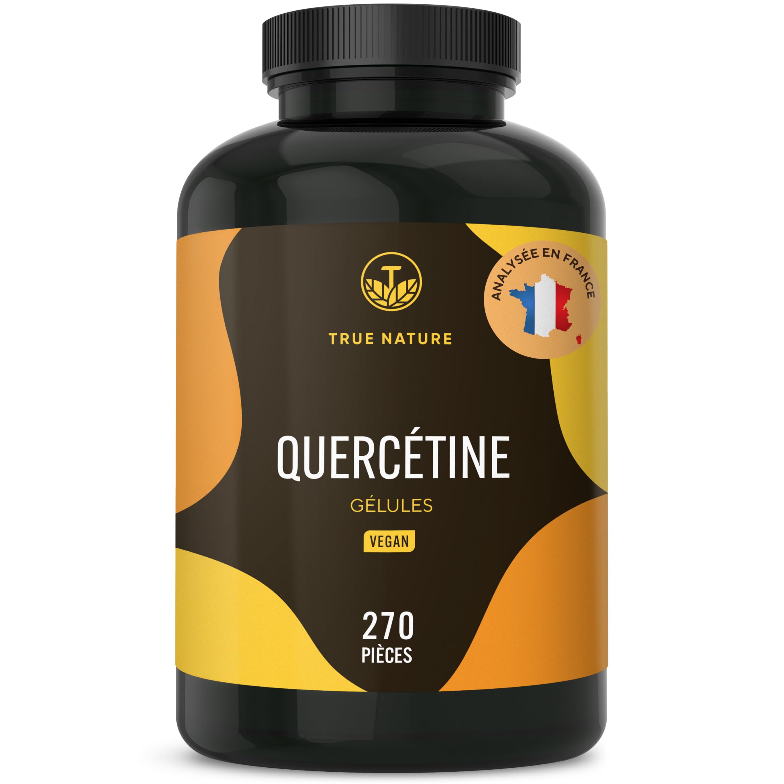 Quercetine 900mg - Antioxydant, Anti-Inflammatoire & Anti-Allergique - 270 Gélules - Extrait de Fleur de Sophora du Japon - Vegan - SANS: Additifs, Gluten & Lactose - TRUE NATURE