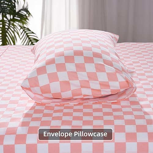 Miniatura 2 de Juego de sábanas de 4 piezas, tamaño matrimonial, juego de sábanas de microfibra suave y duradera, bolsillo profundo, resistente a las manchas, a la