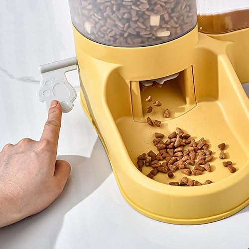 Miniatura 6 de Comedero automático para perros, alimentos, gran capacidad, transparente, con almohadilla deslizante, multiusos, alimentador automático para gatos,