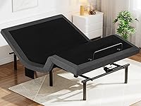 Vista 13 de Pipishell - Base de cama ajustable tamaño Queen con masaje, base de cama eléctrica con inclinación de la cabecera y las patas, puertos USB-A