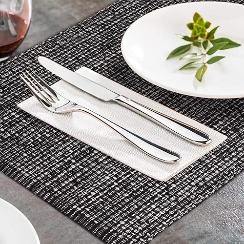 Miniatura 4 de Urban Villa Manteles individuales de Navidad para mesa de comedor, 100% algodón, 14 x 20 pulgadas, manteles individuales de gran tamaño, juego de 6
