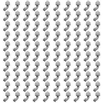 Conduit Connectors, 1/2 Inch, 90-Degree, Grey, 100-Pack