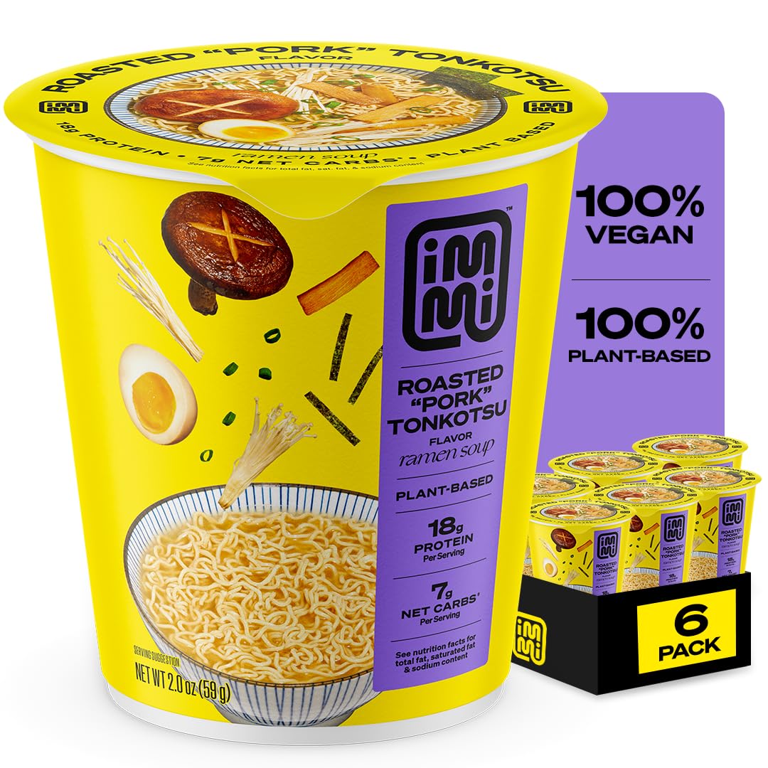 Amazon.com: immi Roasted 'Pork' Tonkotsu Ramen Cup Noodles - 18g