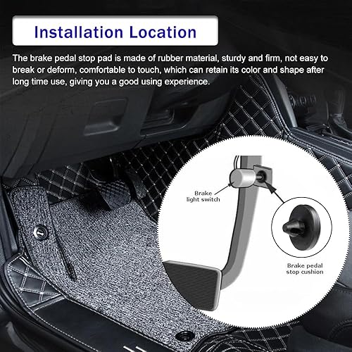 Miniatura 5 de 12 piezas de repuesto para pedal de freno de automóvil, OEM # 90541-06036, tope de interruptor de freno de automóvil compatible con Toyota Lexus