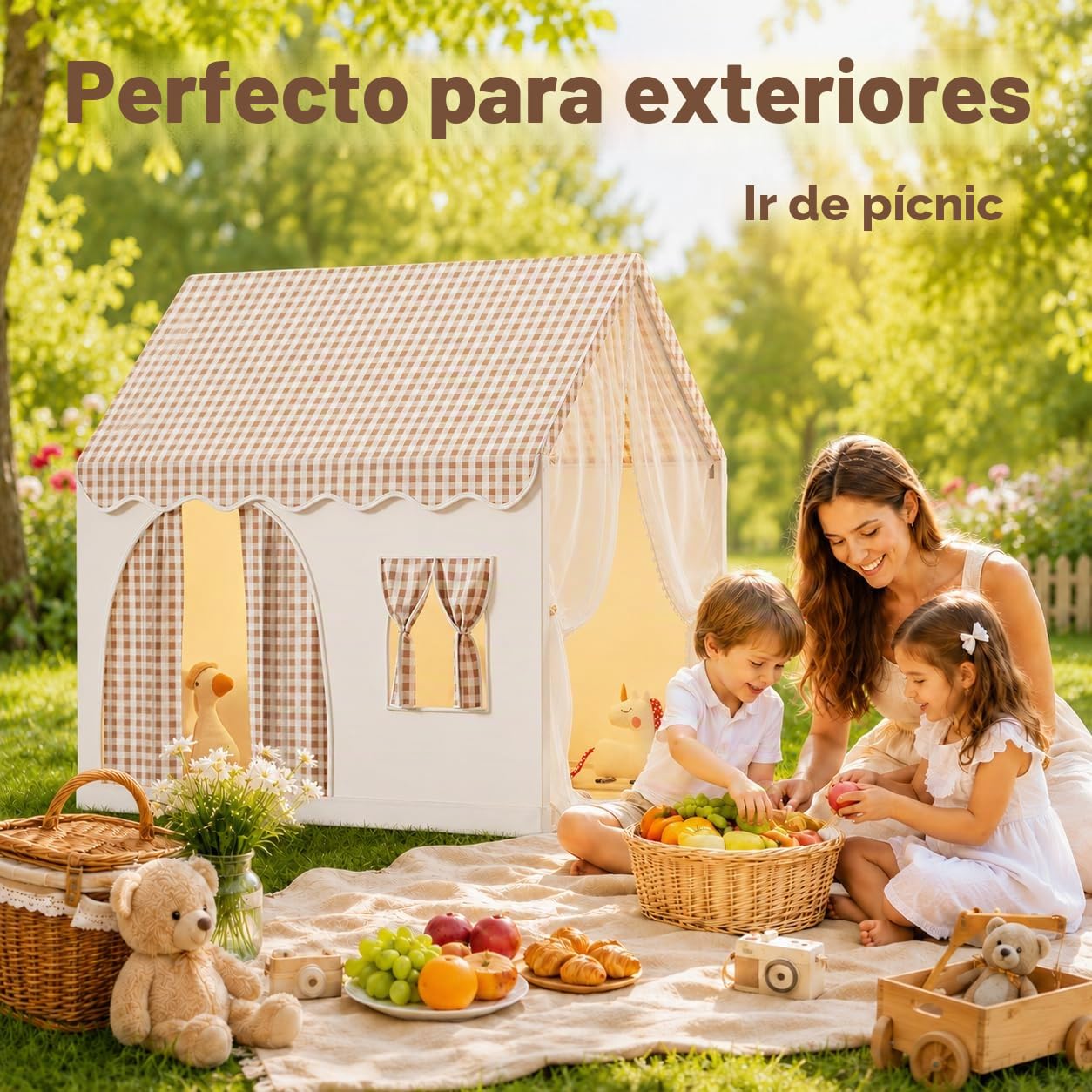 Tienda de Campaña Infantil, Tienda de Campaña de Princesa, Infantil Tela de Juegos, Tienda de Princesa Castillo, Casa de Juegos para Interiores y Exteriores, Tienda para Niños Niñas