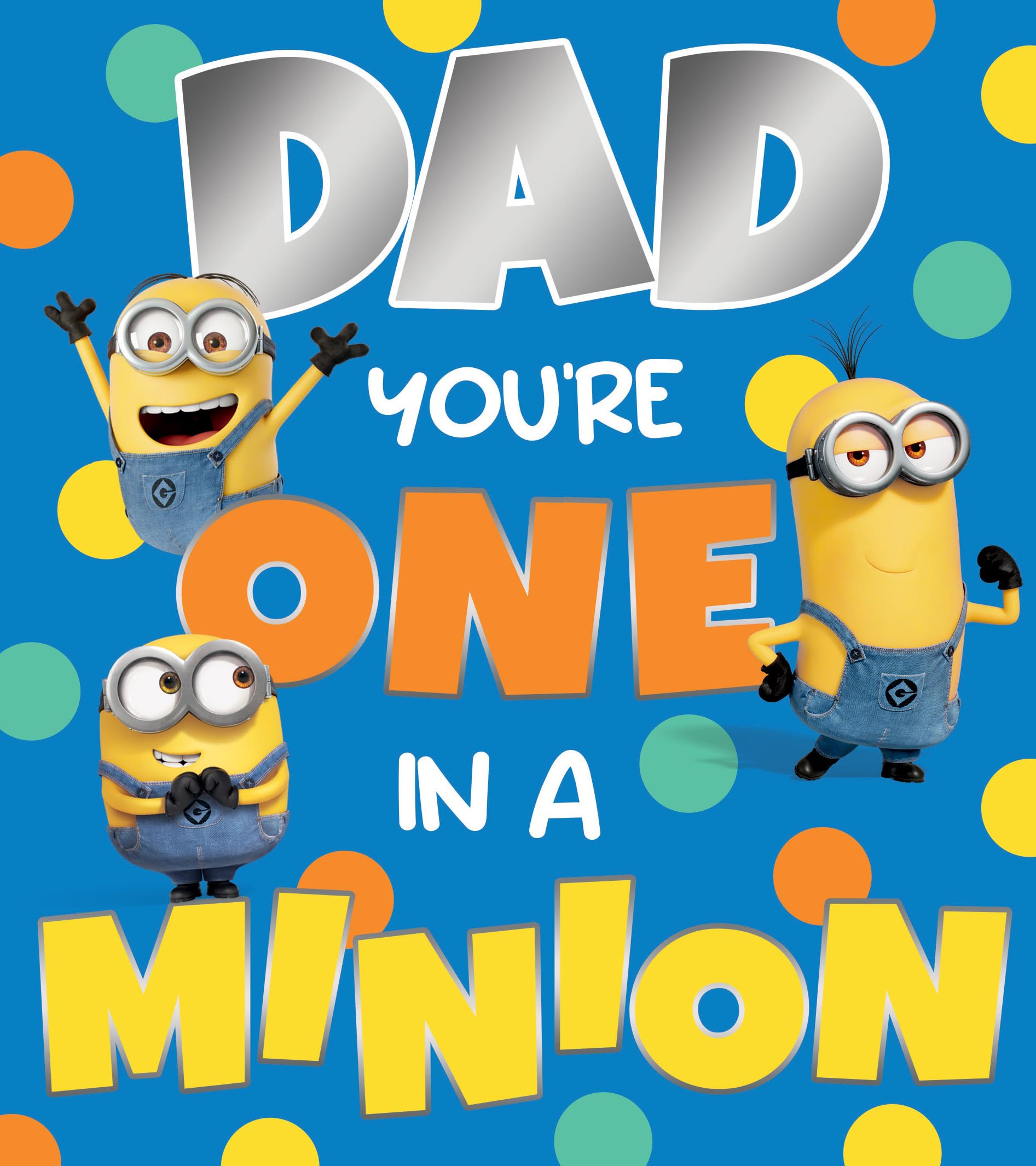 DESPICABLE ME DAD BIRTHDAY CARD MINIONS