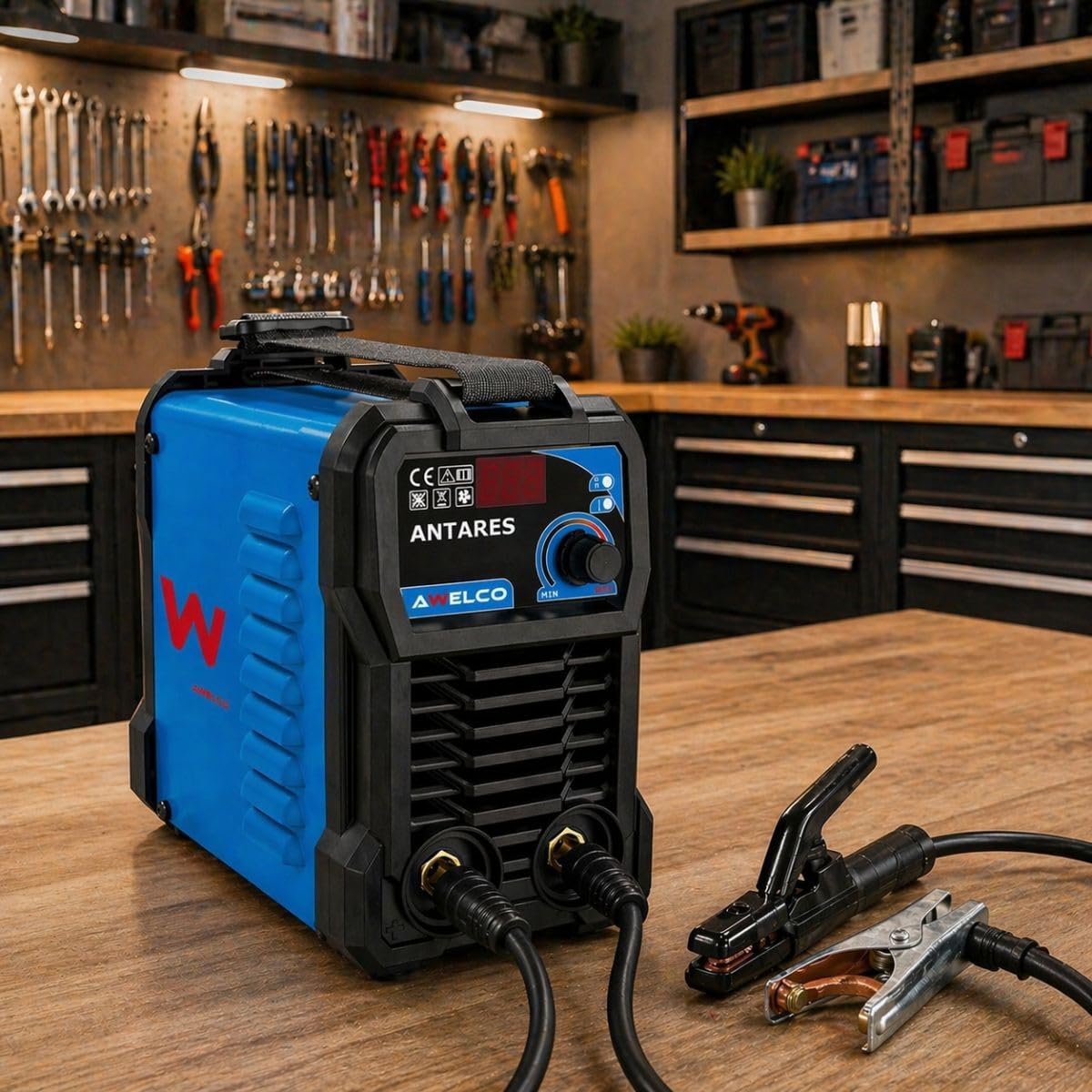 AWELCO - Saldatore inverter MIG MMA TIG 100A 3 in 1 - Elettrodi Rutile/Basic Alimentazione 230V