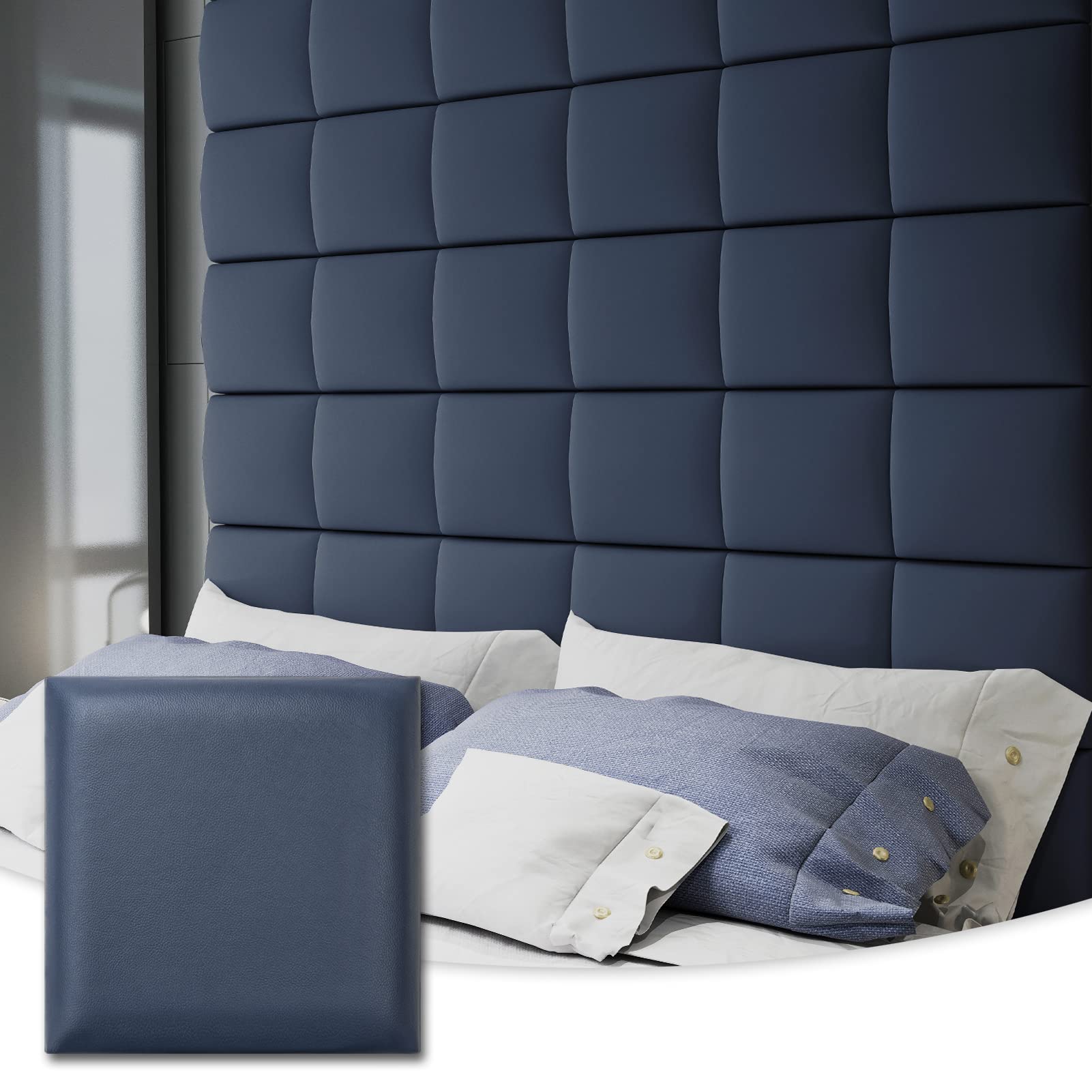 Art3d Adjustable Wall Mounted Upholstered Headboard for King, Twin