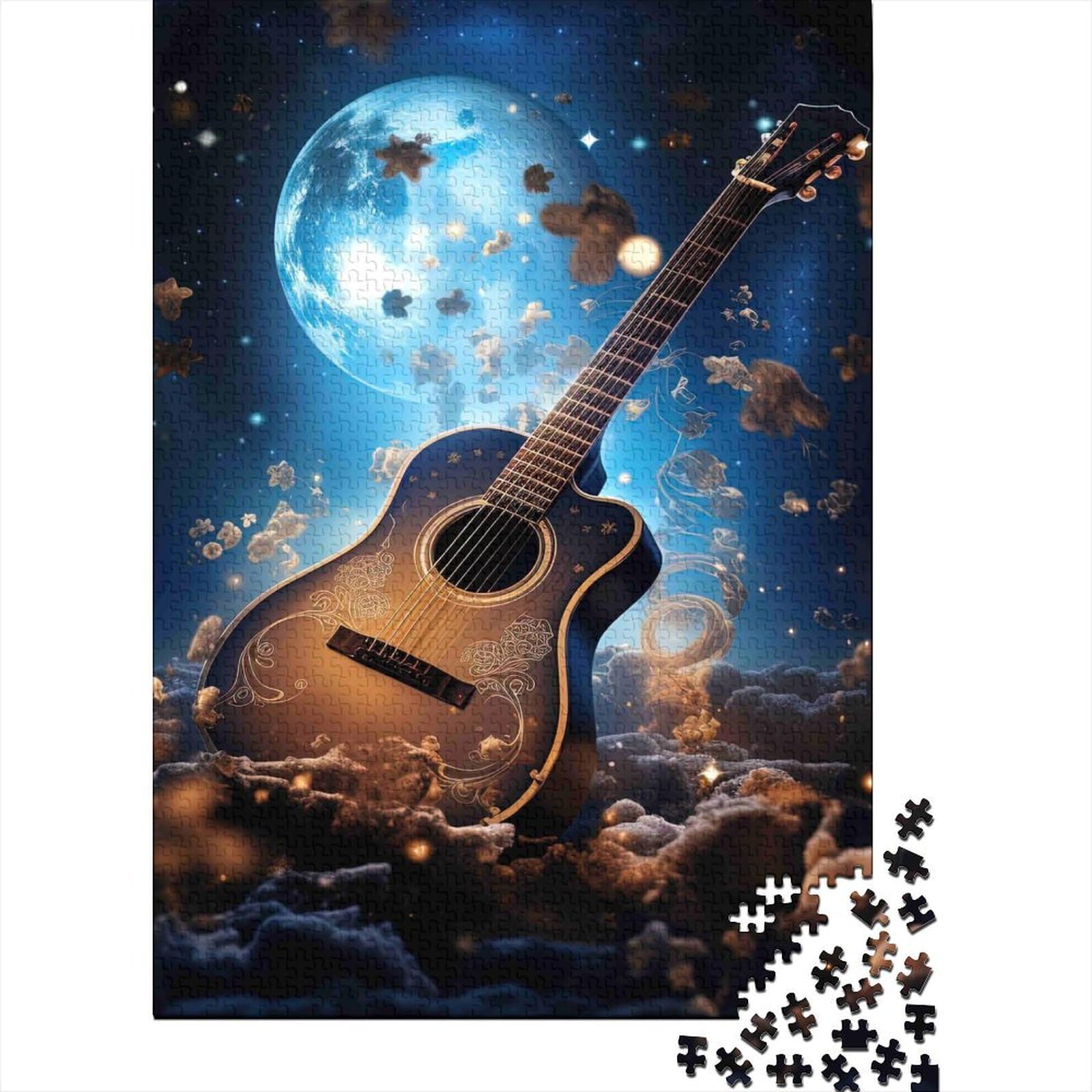guitar 1000pc jigsaw puzzle paper adult puzzle game for family stress relief