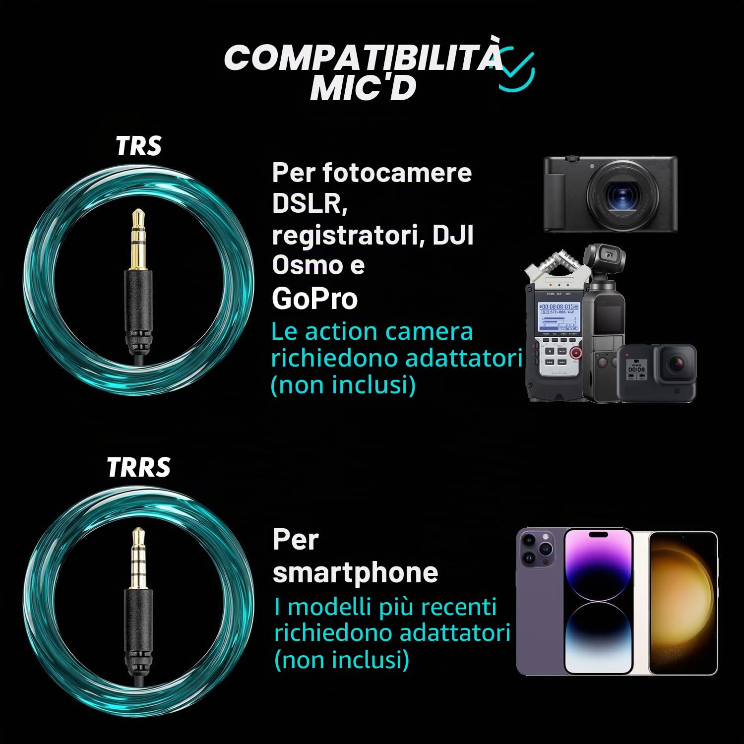 Movo VXR10-PRO VXR10-PRO Microfono Video Esterno per Fotocamera con Attacco Shock Rycote Lyre - Microfono Shotgun compatto e accessori compatibili con smartphone e fotocamere DSLR