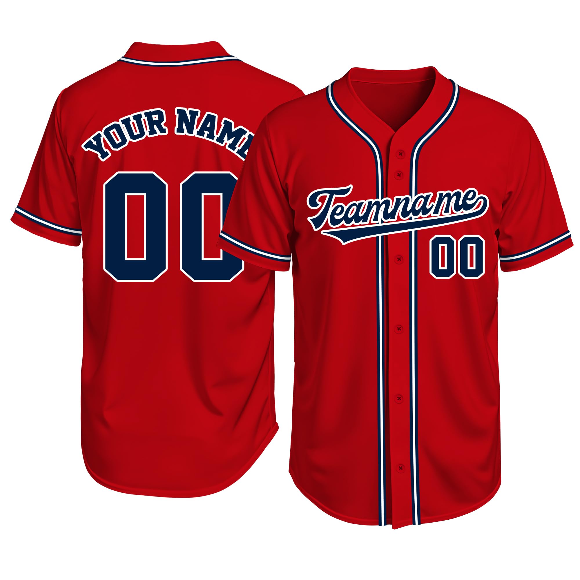 Custom Baseball Jersey Personalized Stitched or Printed Name Number Baseball Shirt Sports Uniform Gifts for Men Women Youth