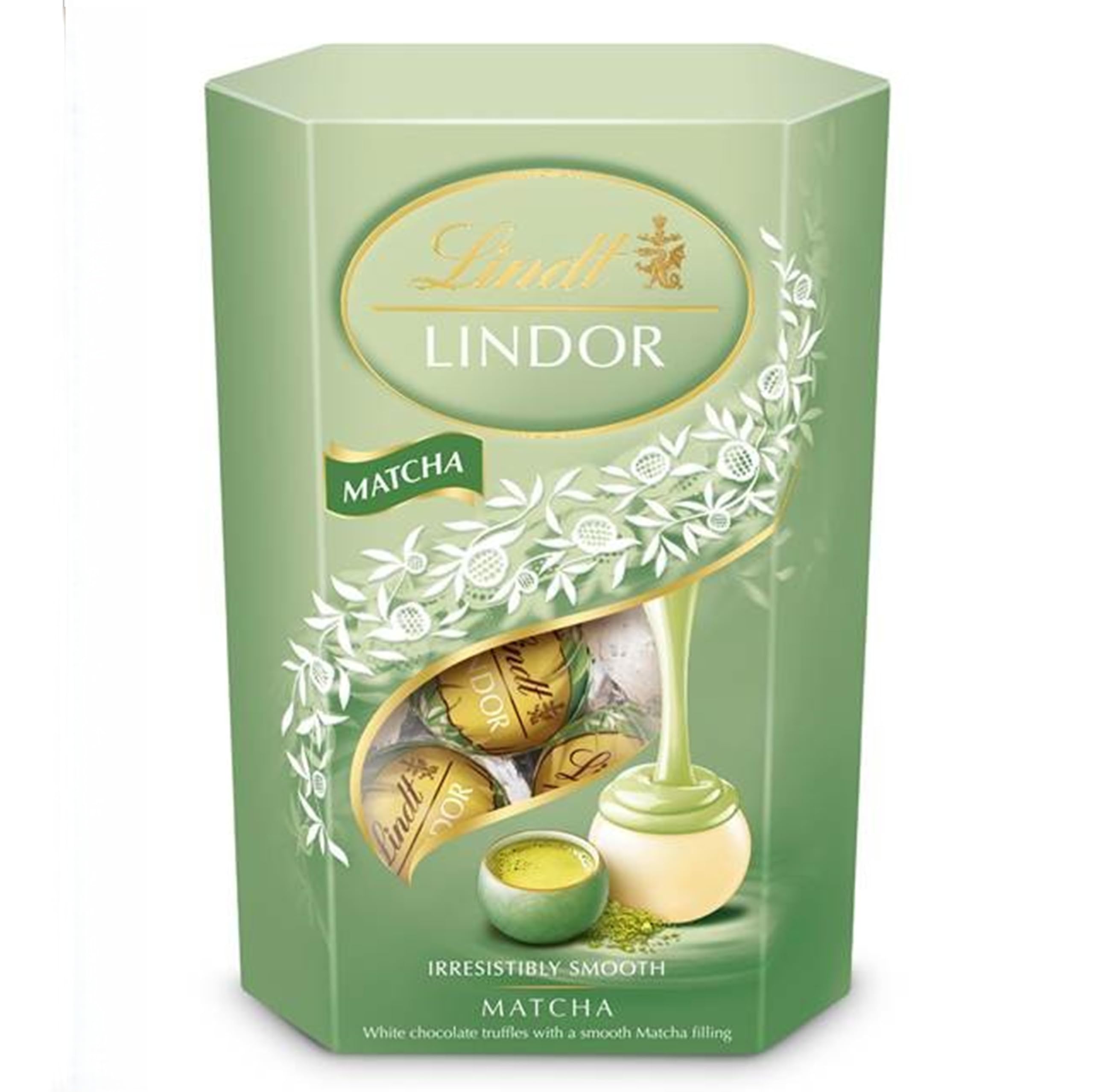 Lindt Lindor Matcha Chocolate Truffles – 200g Box (Approx. 16 Balls) – Smooth Filling – Gift, Birthday, Congratulations Treat