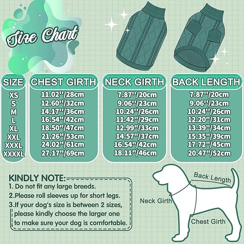 Miniatura 4 de EMUST Suéteres para perros medianos, ropa para cachorros para perros pequeños, niños y niñas, suéteres de punto para perritos, ropa de chihuahua,