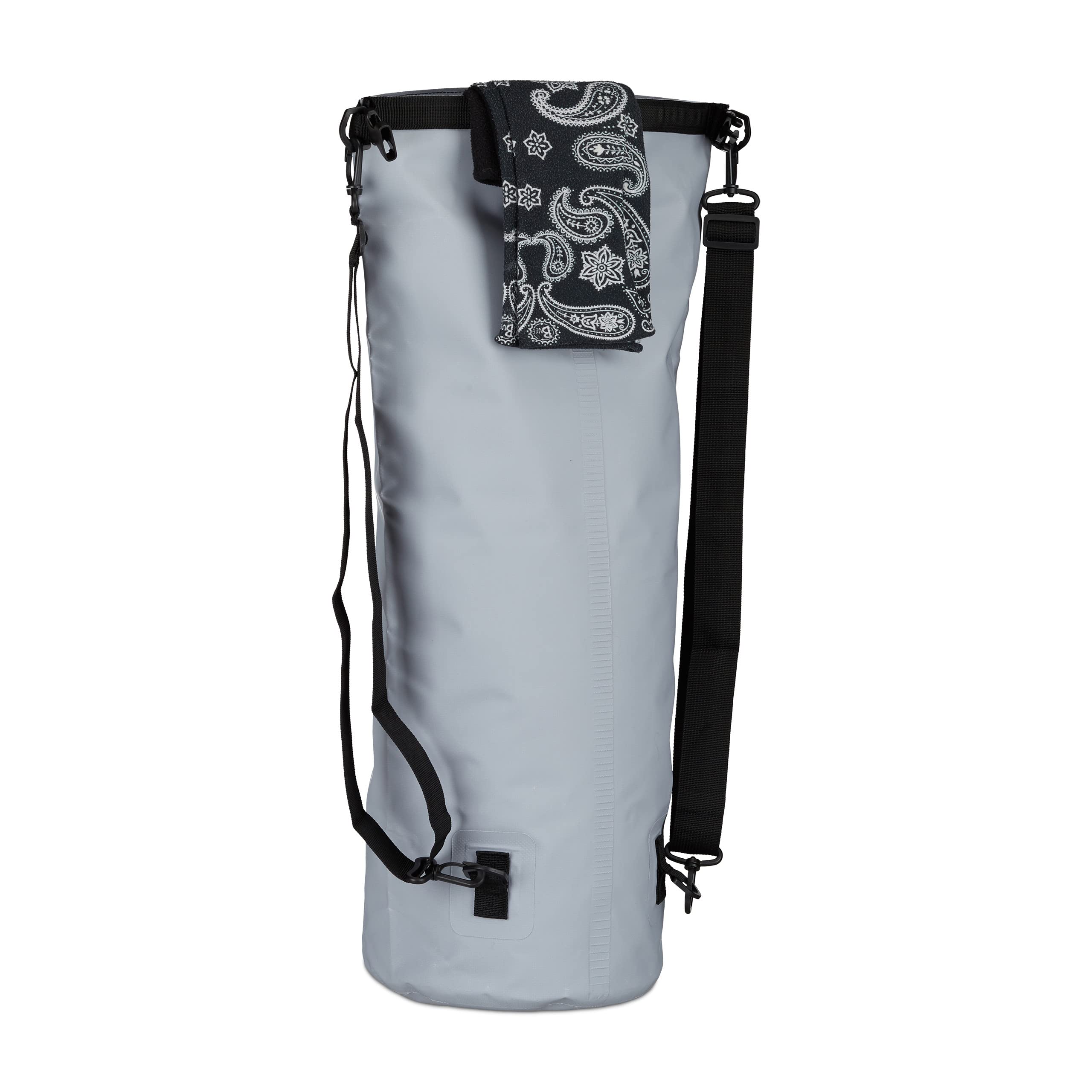 Relaxdays Sac étanche Ocean Pack 30 litres léger compact extérieur kayak ski sport voile snowboard
