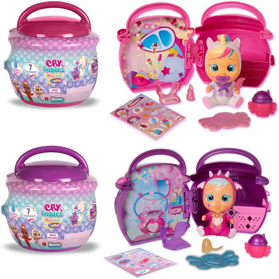 Cry Babies Magic Tears Paci House, 2 Pack, Multi (80560)