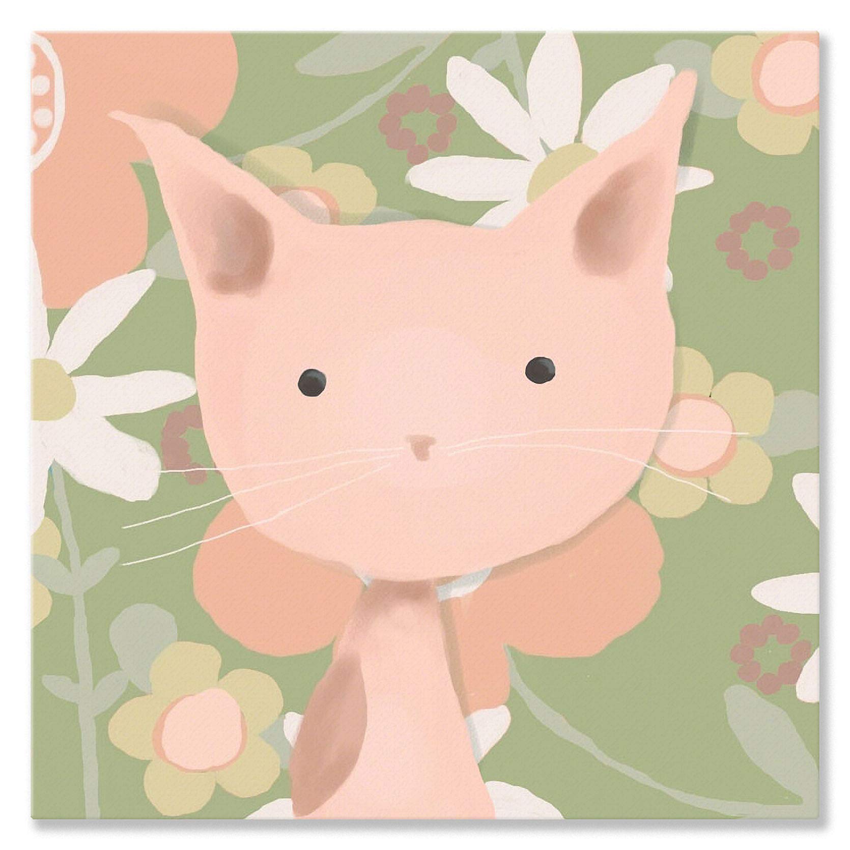 Oopsy Daisy Canvas Wall Art Le Mew by Meghann O'Hara, 10 by 10-Inch