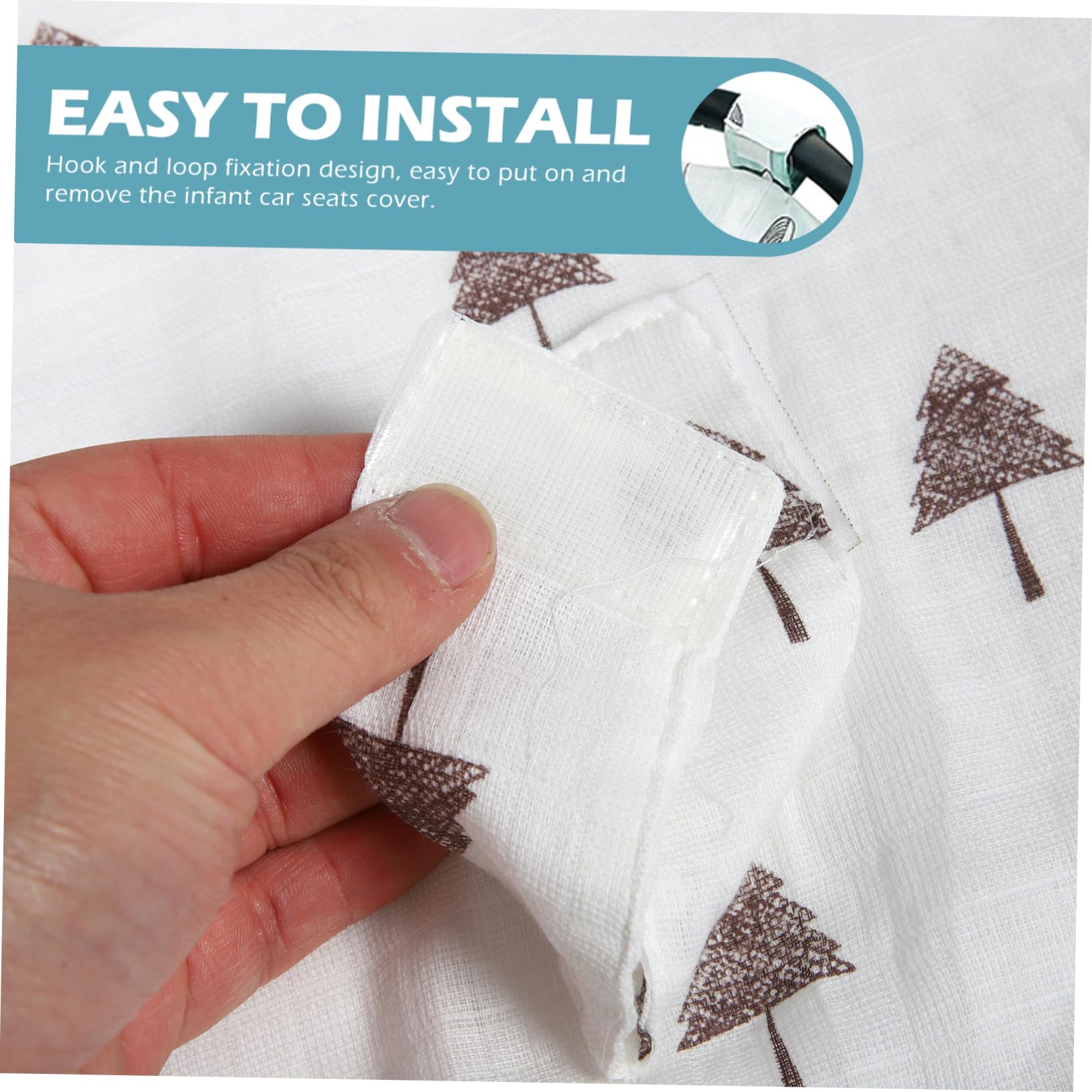 IWOWHERO Nursing Cover for Baby Stroller Cotton Sunshade Uv Protection Ideal Present for New Parents