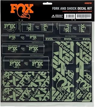 FOX Racing Shox Fork & Shock Decal Kit Pistachio, One Size | cycling-equipment