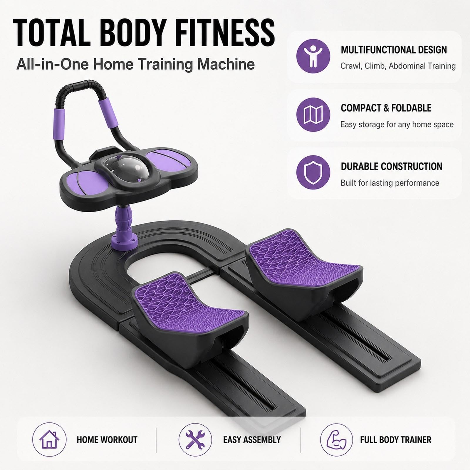 Dispositivo Pilates Reformer Tabla de Ejercicios Pilates Reformer Deslizante Tabla de Entrenamiento Central Equipo de Cuerpo Completo con Estructura S