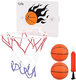 Cyfie Slam Dunk Bathroom Toilet Office Desktop Mini Basketball Game Gadget Toy Home Decor for Basketball Lovers