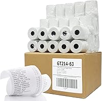 Vista 1 de (50) Rollos de papel térmico 2-1/4 X 63 Ingenico ICT 200 220 250 FD400 Vx520