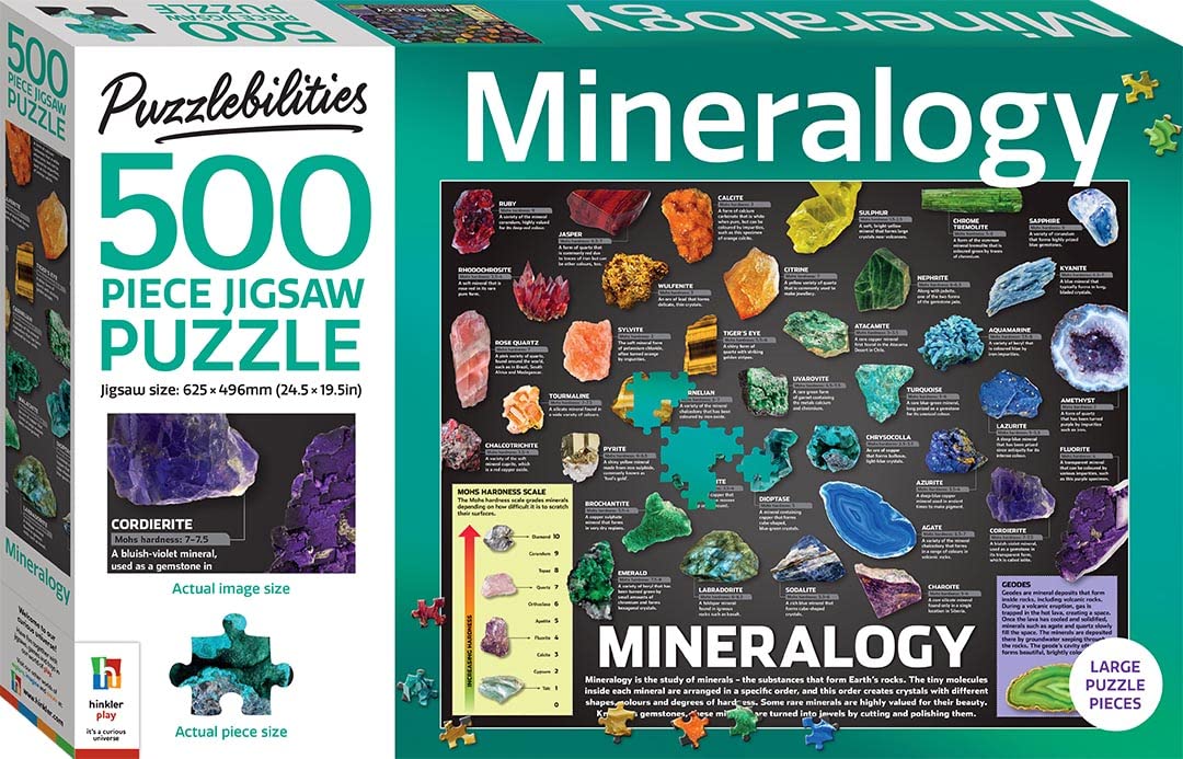500 PIECE JIGSAW MINERALOGY Paperback – 5 Jan. 2023