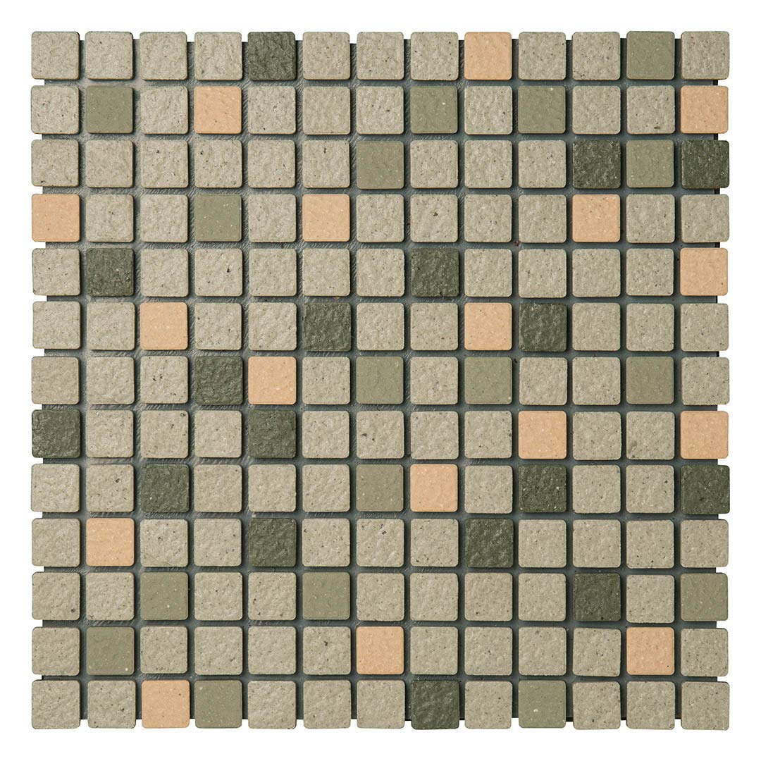 Amazon.co.jp: 20mm角モザイクタイル 磁器質 無釉 表紙張り 床用