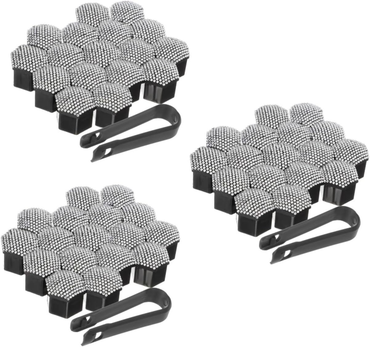 Gatuida 60pcs Wheel Hub for Car Lug Nut Protective Caps Easy Installation Stylish Decoration for All Vehicles Resistant to Oil and Chemicals