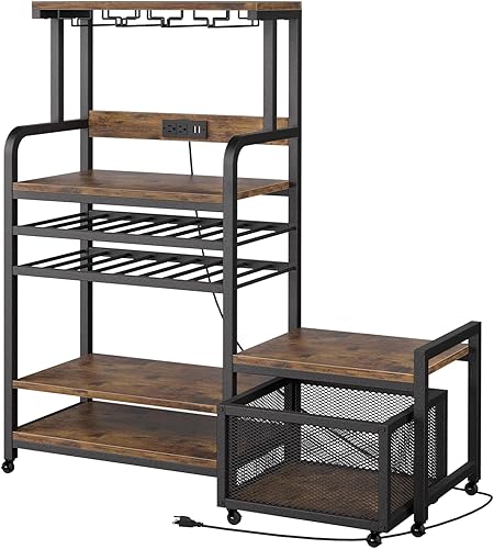 Mini soporte para nevera (marrón rústico)