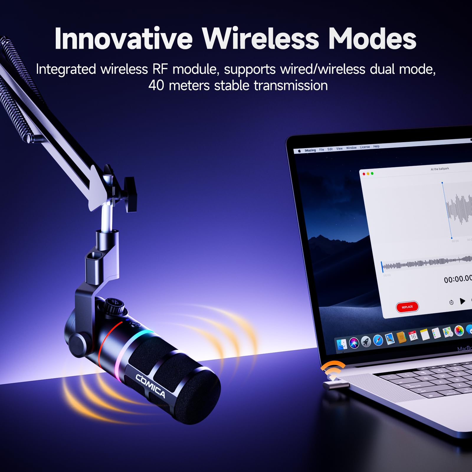 【新品未使用】COMICA EJoy D10 PRO マイクブラック Amazon.com: EJoy D10 PRO(D) Wireless USB Gaming Microphone – RGB