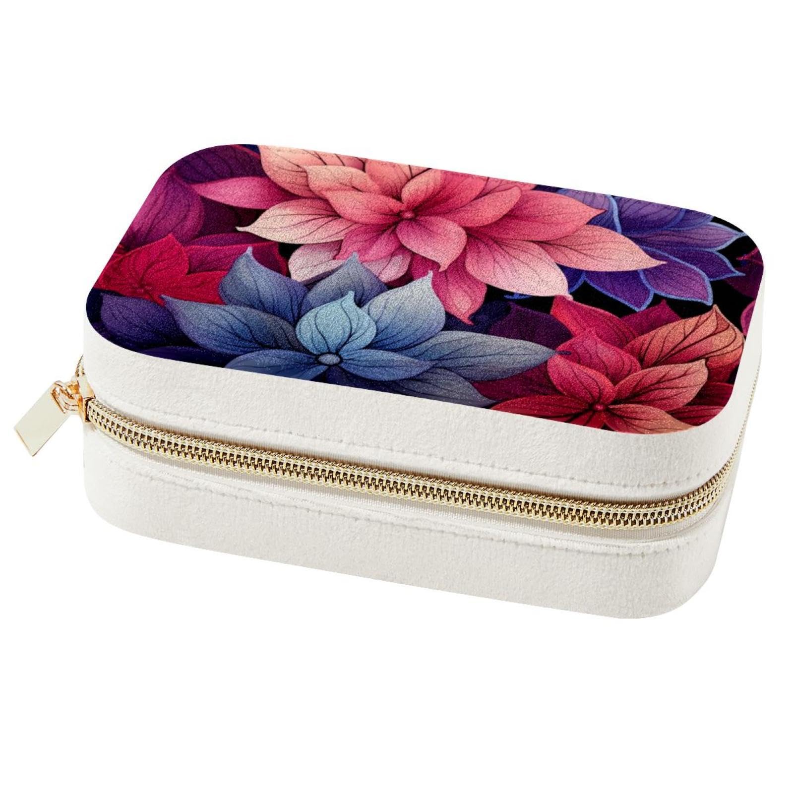 Coffret à bijoux spacieux au design floral et finitions haut de gamme
