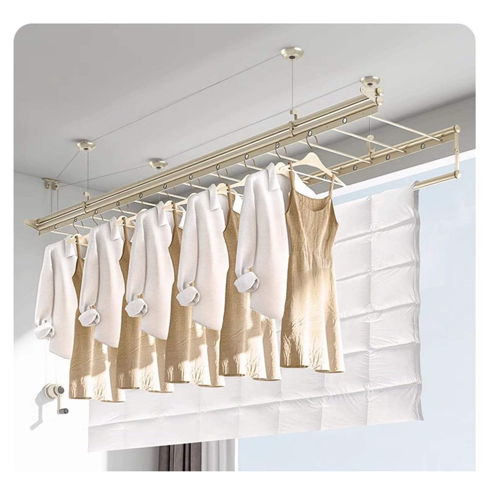 PRETYZOOM 1pezzi Per Decorativo Stativo Per Esposizione e Accessori Per Negozi Abbigliamento e Uso Design Bianco