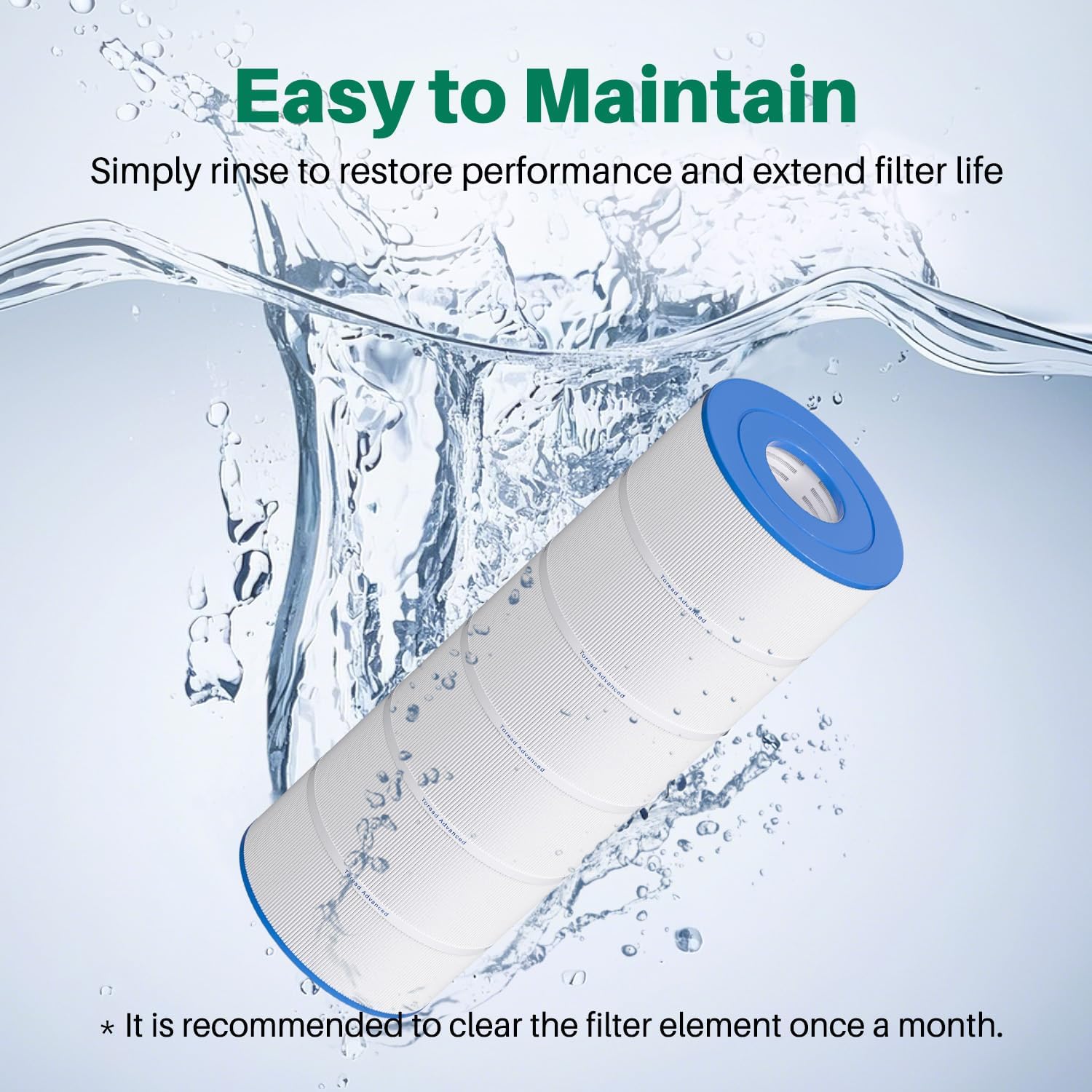 TOREAD Pool Filter Replaces PA200S, Hayward CX200XRE, Hayward SwimClear C200S, Ultral-D5, 200 sq.ft Filter Cartridge 1 Pack