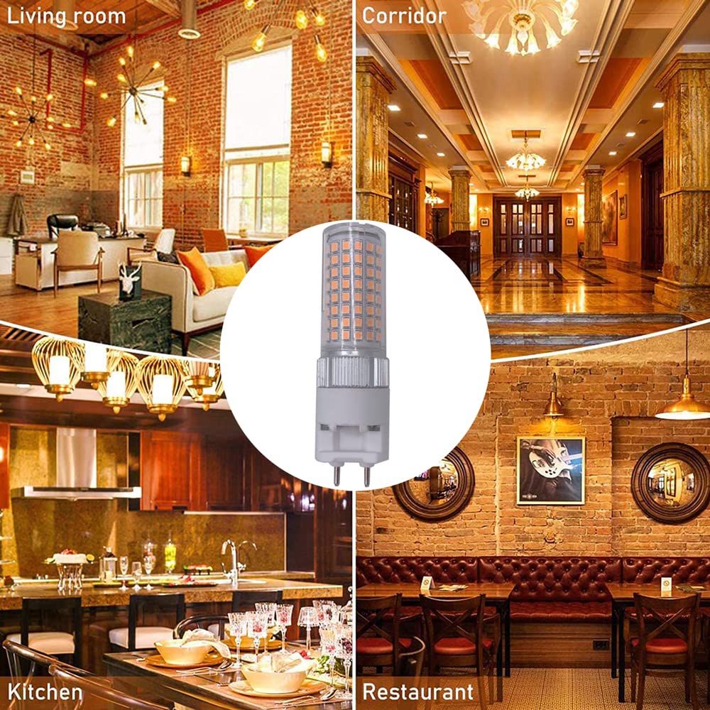 G12 LED-Lampe Dimmbar G12 Led Leuchtmittel 16 Watt 1600 Lumen (160 Watt Metallhalogenid-Äquivalent) Warmweiß 3000K Helligkeit einstellbar G12 Bi-Pin-Sockel Mais-Glühlampe (6 Stück)