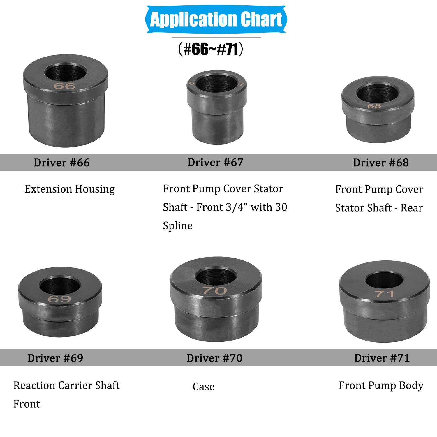 E-cowlboy T-0220-700R4 - Kit de herramientas de extracción de juntas de buje para transmisión GM 700-R4 4L60 4L60E 4L65E (13 piezas)