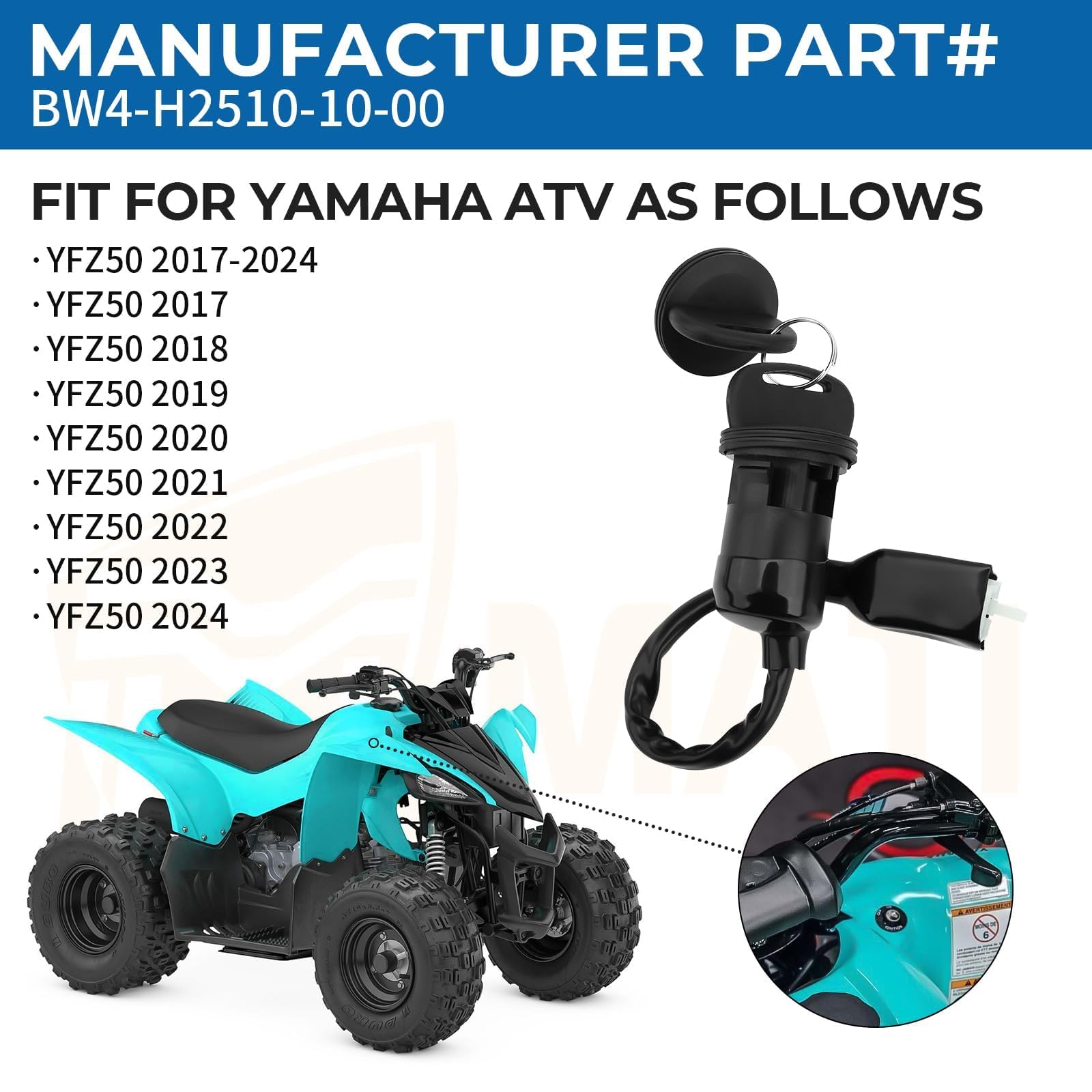 Amazon.com: M MATI Ignition Key Switch Main Switch for Yamaha