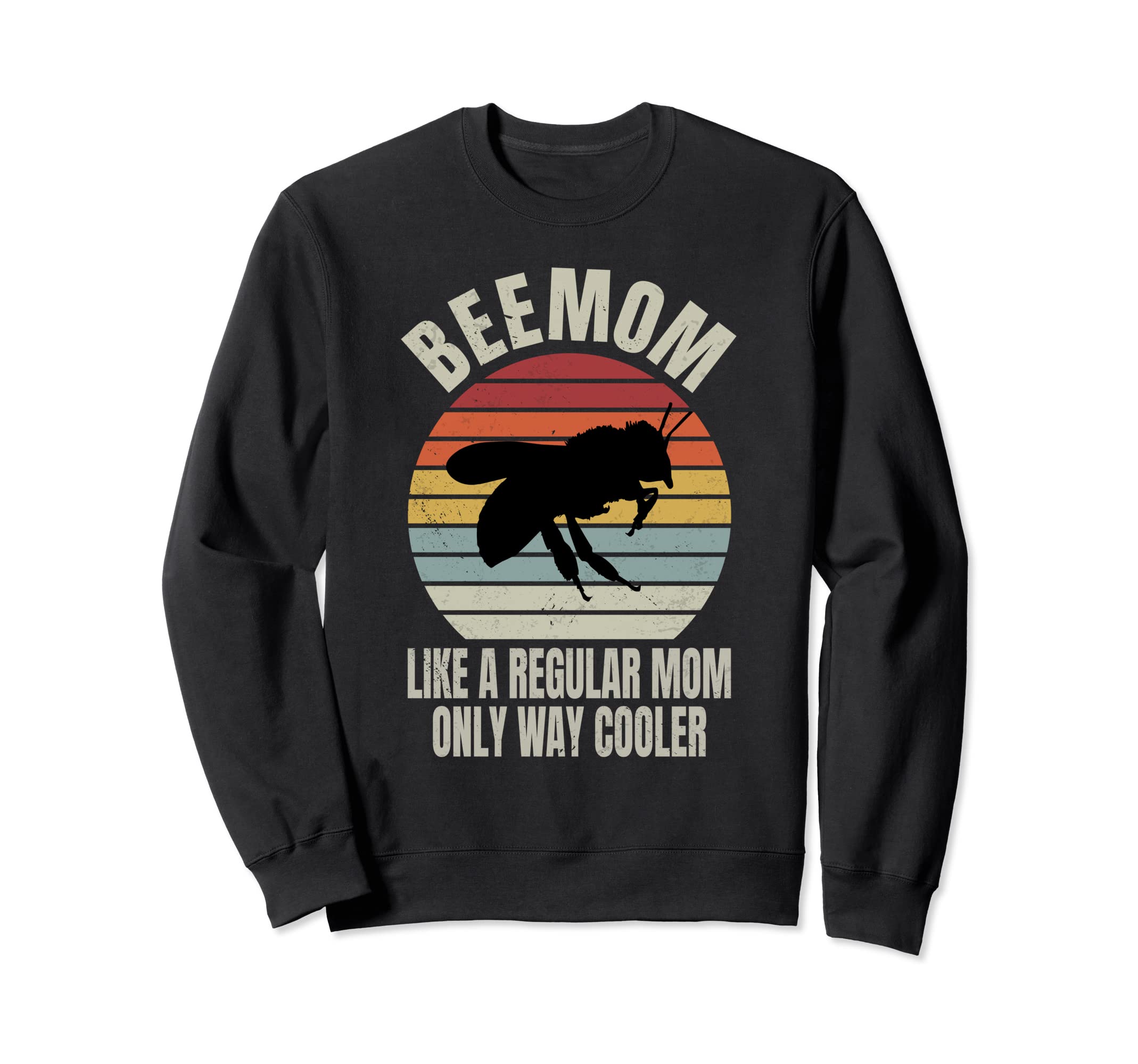 Beemom Vintage Bee Mom Like A Regular Mom Beekeeper Apiarist Sweatshirt