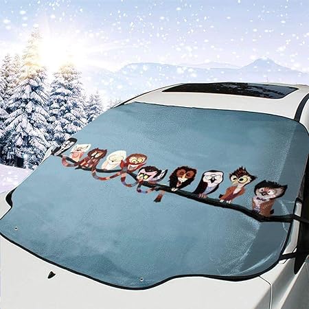 Amazon 車フロント 車用 サンシェード スカーフに包まれた面白いフクロウ 車のフロントガラス 日よけ 遮光 断熱 日焼け防止 防紫外線 暑さ対策 吸盤取付 四季用 車内温度対策 防水材料 147 X 118cm サンシェード 車 バイク Amazon 車フロント 車用 サンシェード スカーフに包まれた面白いフクロウ 車のフロントガラス 日よけ 遮光 断熱 日焼け防止 防紫外線 暑さ対策 吸盤取付 四季用 車内温度対策 防水材料 147 X 118cm サンシェード 車 バイク