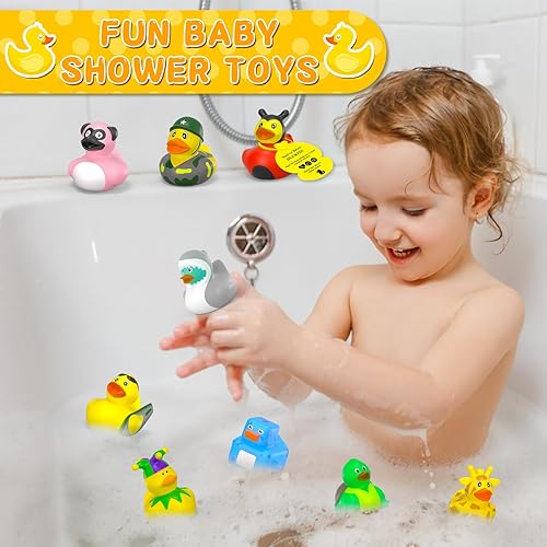 Miniatura 5 de Paquete de 30 patos de goma a granel, patos de goma para Jeep Ducking Jeep Duckking Jeep Ducking, Patos de goma surtidos a granel para ducha,