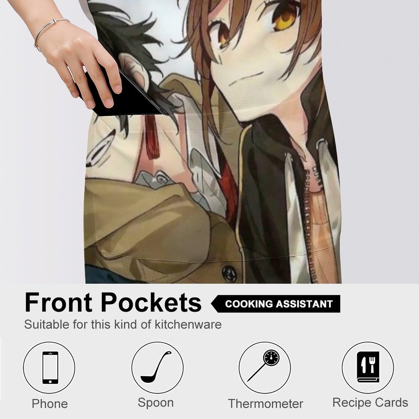 Amazon｜ホリミヤ エプロン レディース メンズ アニメエプロン 前掛け