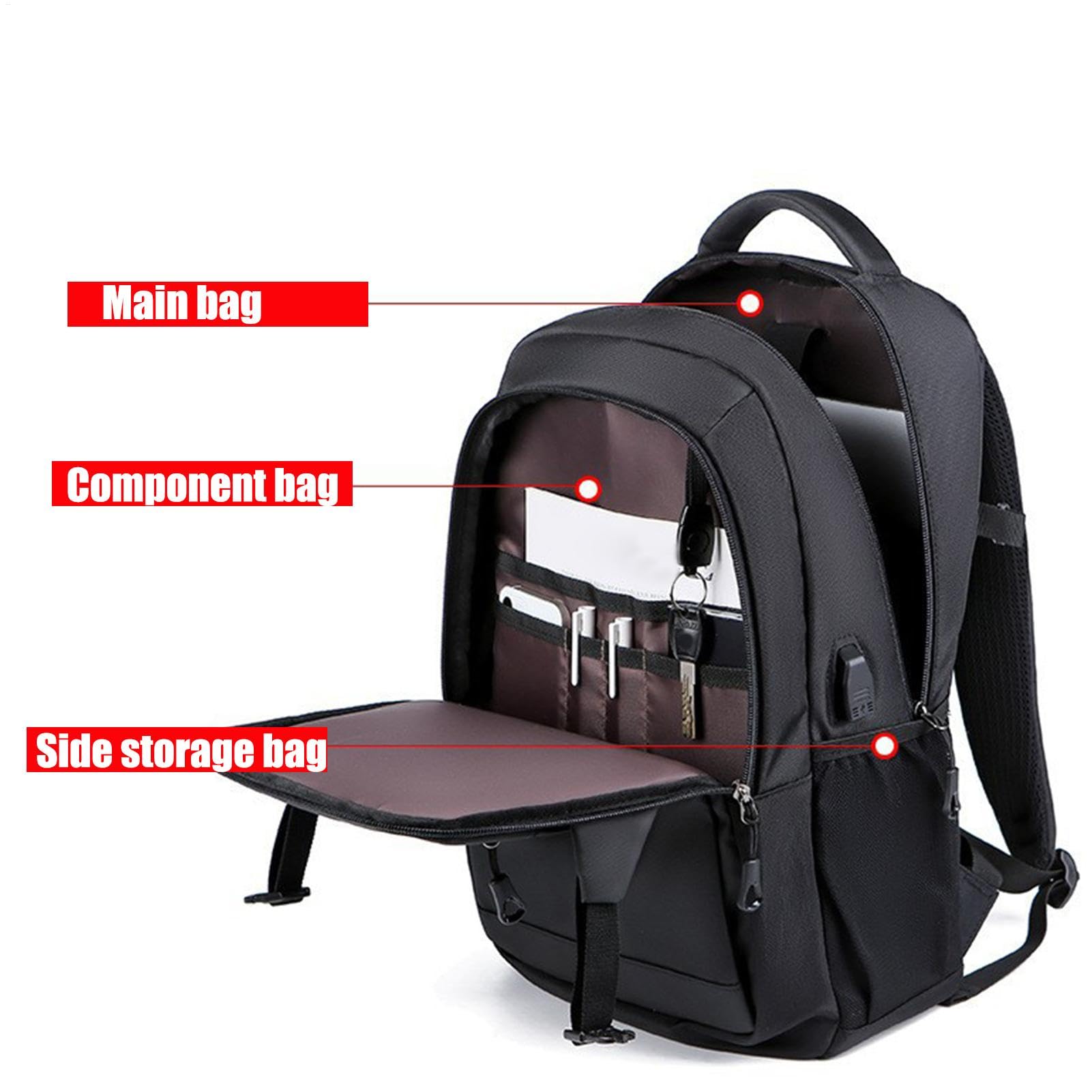 Zaino per Laptop Borsa A Spalla Traspirante | Zaino Universitario Traspirante Per Professionisti Business Studenti Universitari Viaggiatori Business Giocatori Insegnanti