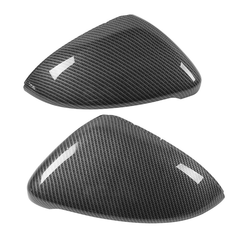 Copri specchietto retrovisore, 2 Pezzi Copri specchietto retrovisore in Fibra di Carbonio ABS Adatto per Golf 7 2014-2018