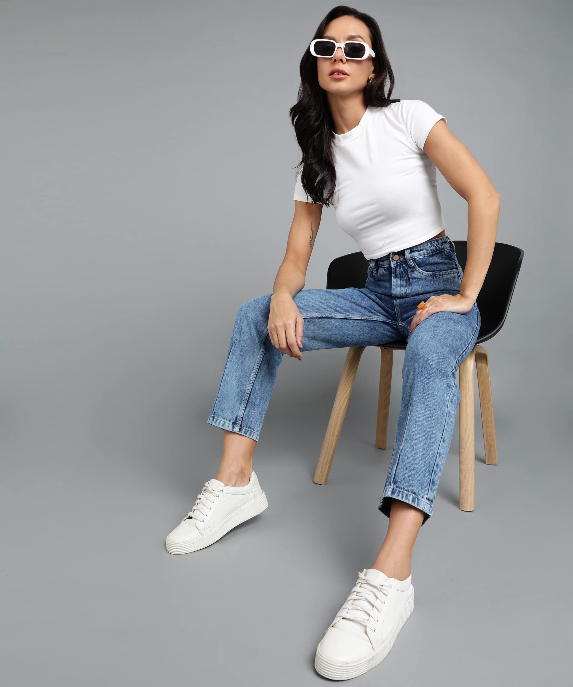 Urbano Fashion Jeans lavados Boyfriend Fit para mujer