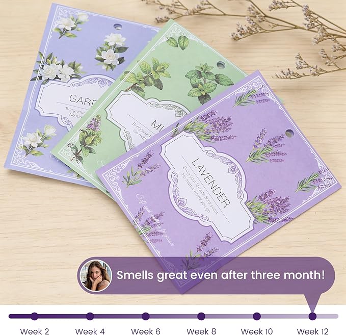 Sachets de Lavanda para Cajones y Armarios - 12 Paquetes miniatura 5