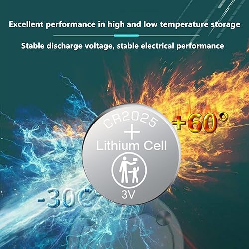 Miniatura 5 de Nightkonic 10 - baterías 2025 de la moneda 2025 de la celda de botón de litio de la batería 3v CR2025