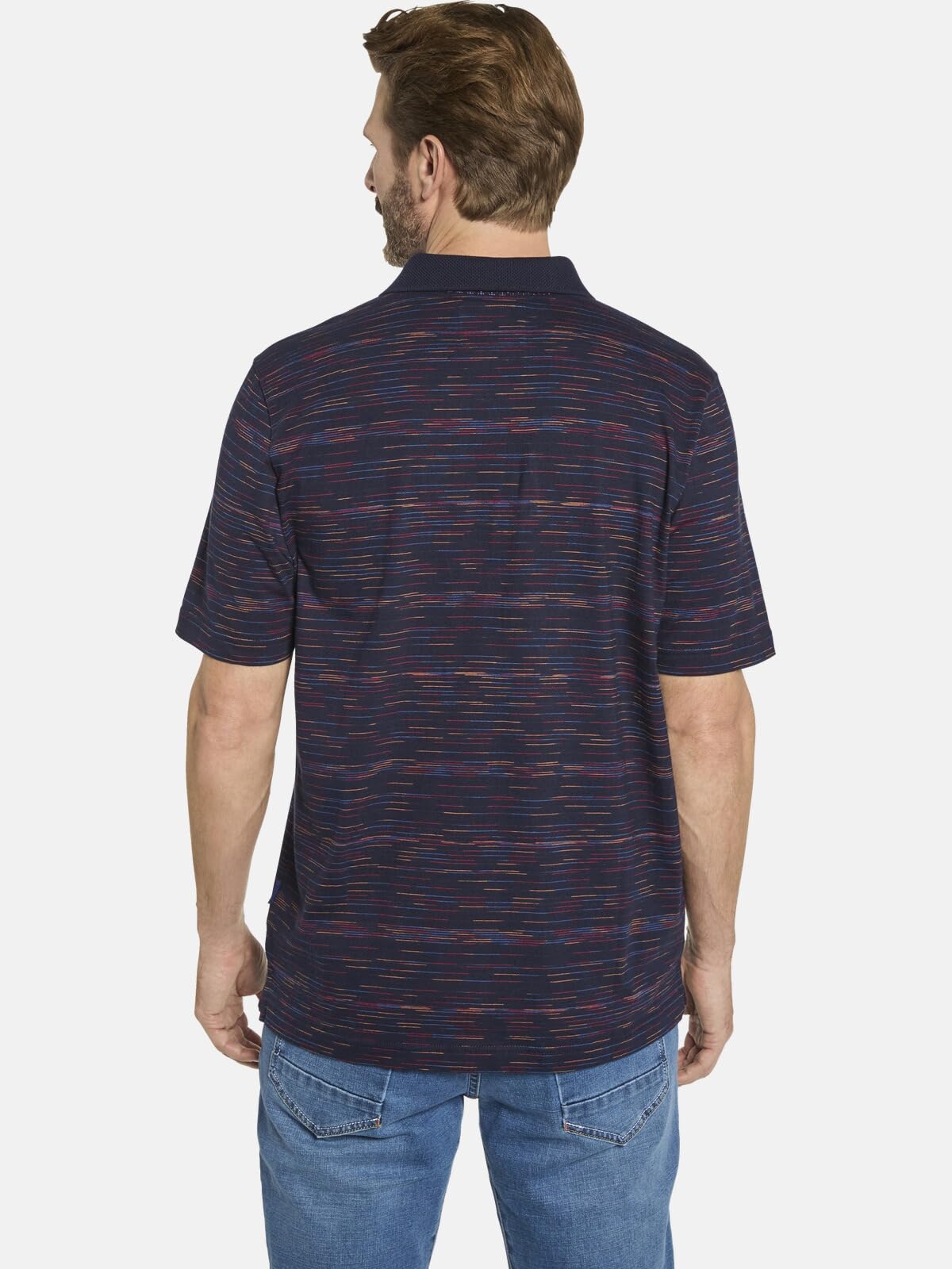 BABISTA Herren Poloshirt Orvento | mit Polokragen – dezentes Muster, Brusttasche, 100% Baumwolle, sportlich-eleganter Freizeit-Look, bequeme Passform bis 5XL