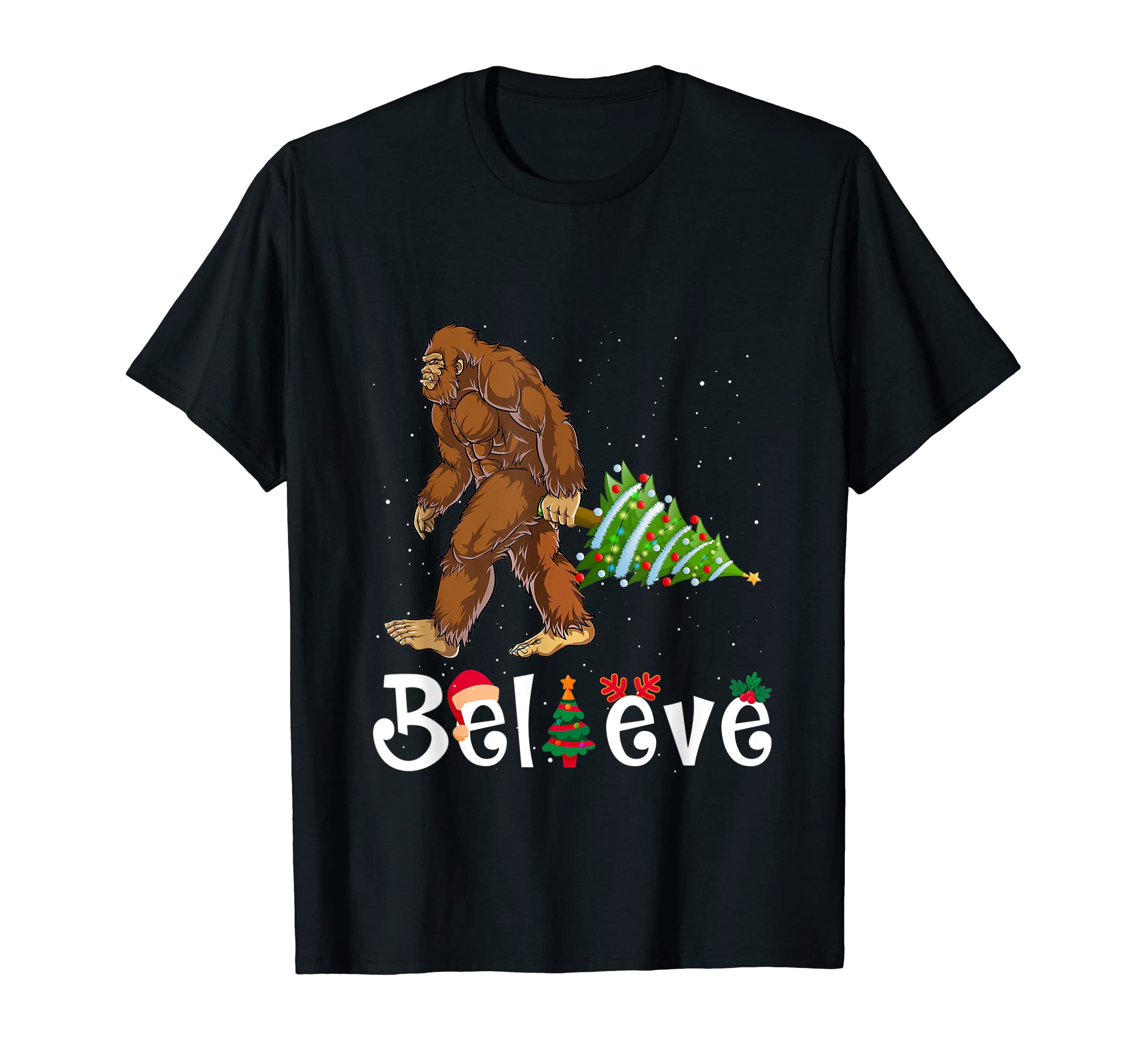 Christmas Bigfoot Sasquatch Xmas Tees AccessoriesFunny Christmas Bigfoot Sasquatch Christmas Tree Sasquatch T-Shirt
