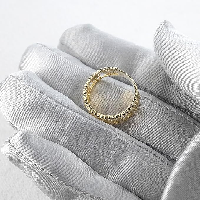 馬 デザイン リング ゴールド 18金 ダイヤモンド 指輪 おしゃれ レディース 幅広 太め お守り - 画像 (5)