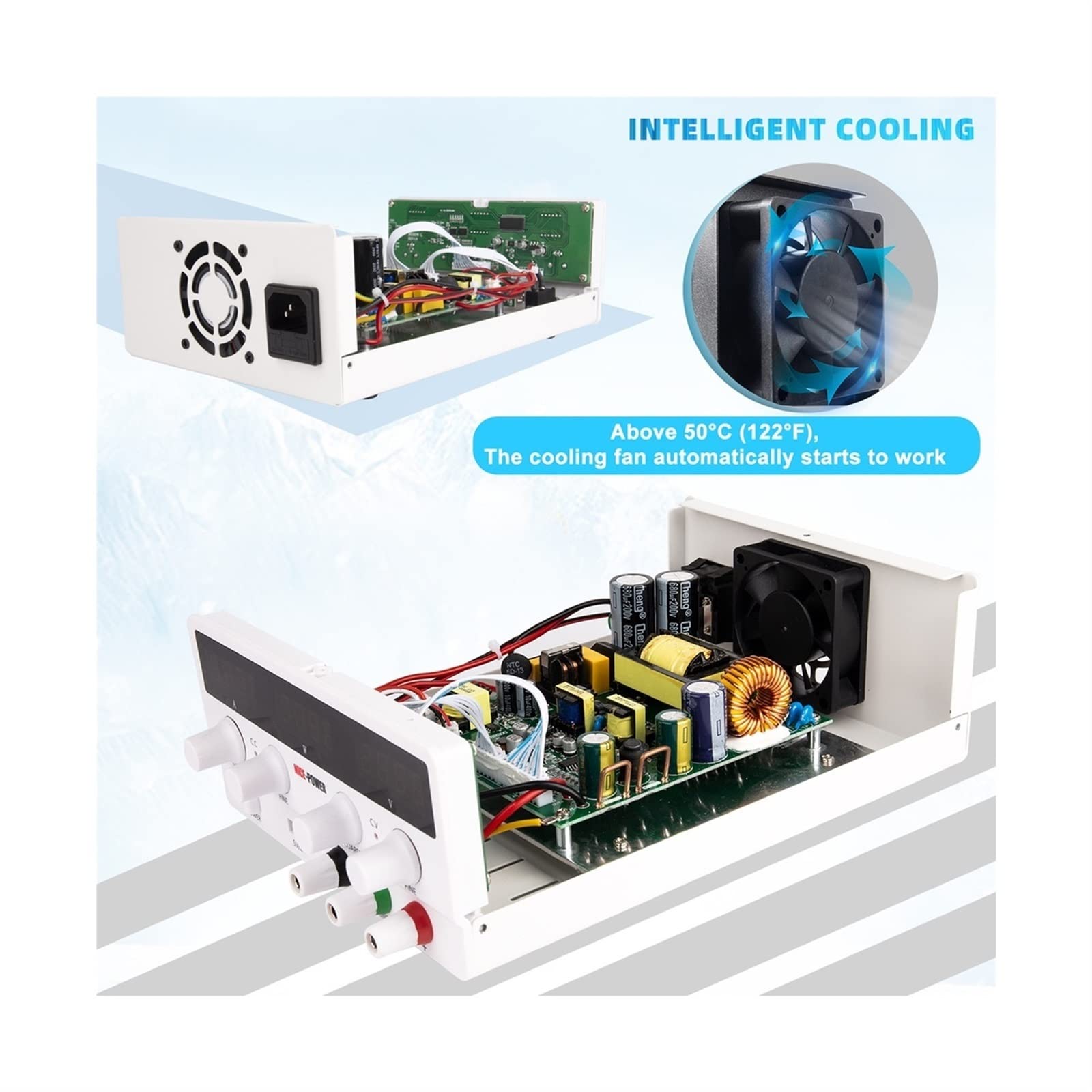 Schaltnetzteil, Laborbank Quelle Reguliertes Schalten einstellbar DC Stromversorgungsstrom Stabilisator Variable grob und feine Anpassungsspannungsregler(SPS-H605)